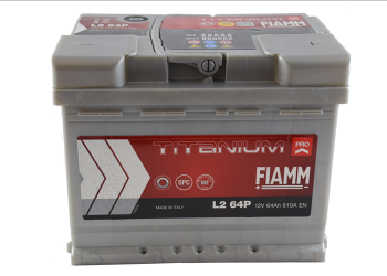 FIAMM 64AH L264P 610ΑΕΝ TITANIUM PRO  (2 ΧΡΟΝΙΑ ΕΓΓΥΗΣΗ)- Δωρεάν delivery και τοποθέτηση στην Θεσσαλονίκη