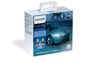 PHILIPS H7 Ultinon Essential Led 12V 24V 20W 6500K 11972UE2X2 2τμχ