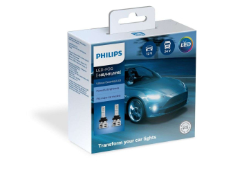 PHILIPS Fog H8/H11/H16 Ultinon Essential Led 12V 24V 24W 6500K 11366UE2X2 2τμχ